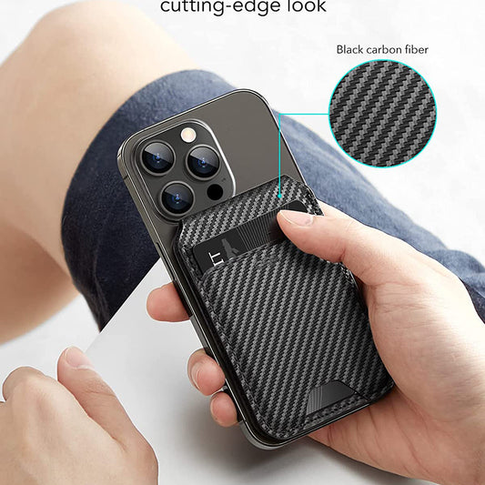 Portofel Magsafe, ESR, Carbon, Crni
