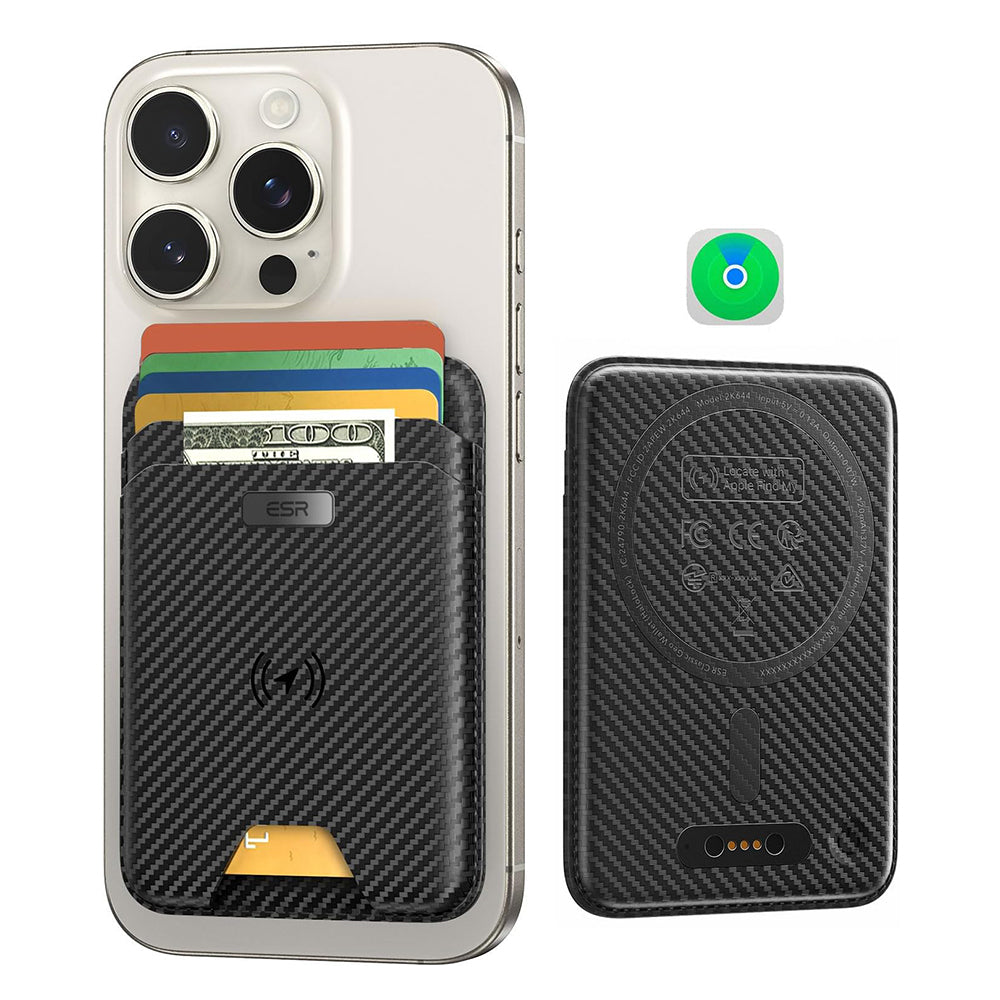 Novčanik Magsafe, ESR, Classic Geo Carbon, Crni