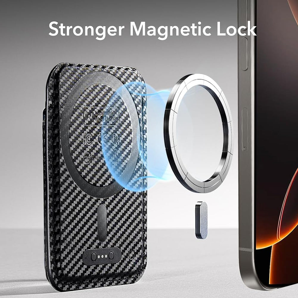 Novčanik Magsafe, ESR, Classic Geo Carbon, Crni