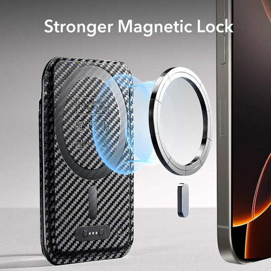 Novčanik Magsafe, ESR, Classic Geo Carbon, Crni