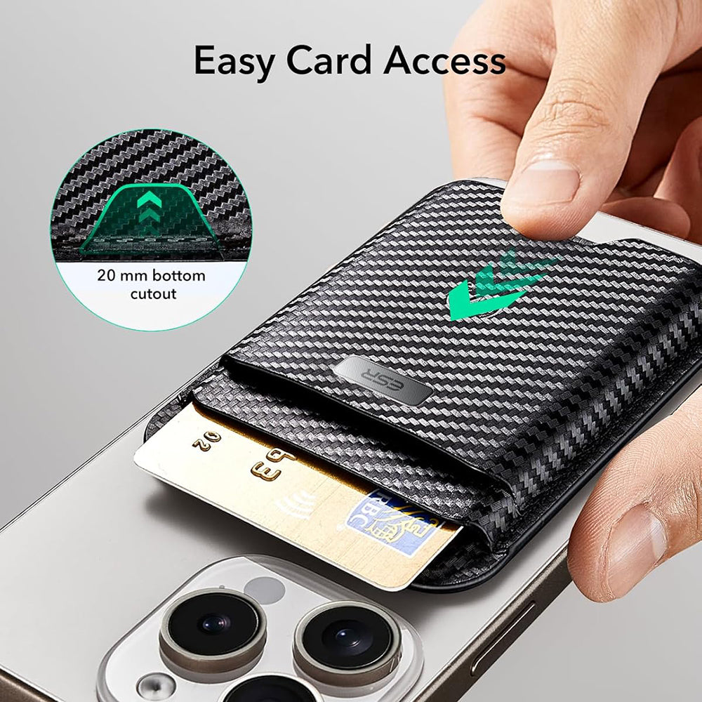 Novčanik Magsafe, ESR, Classic Geo Carbon, Crni