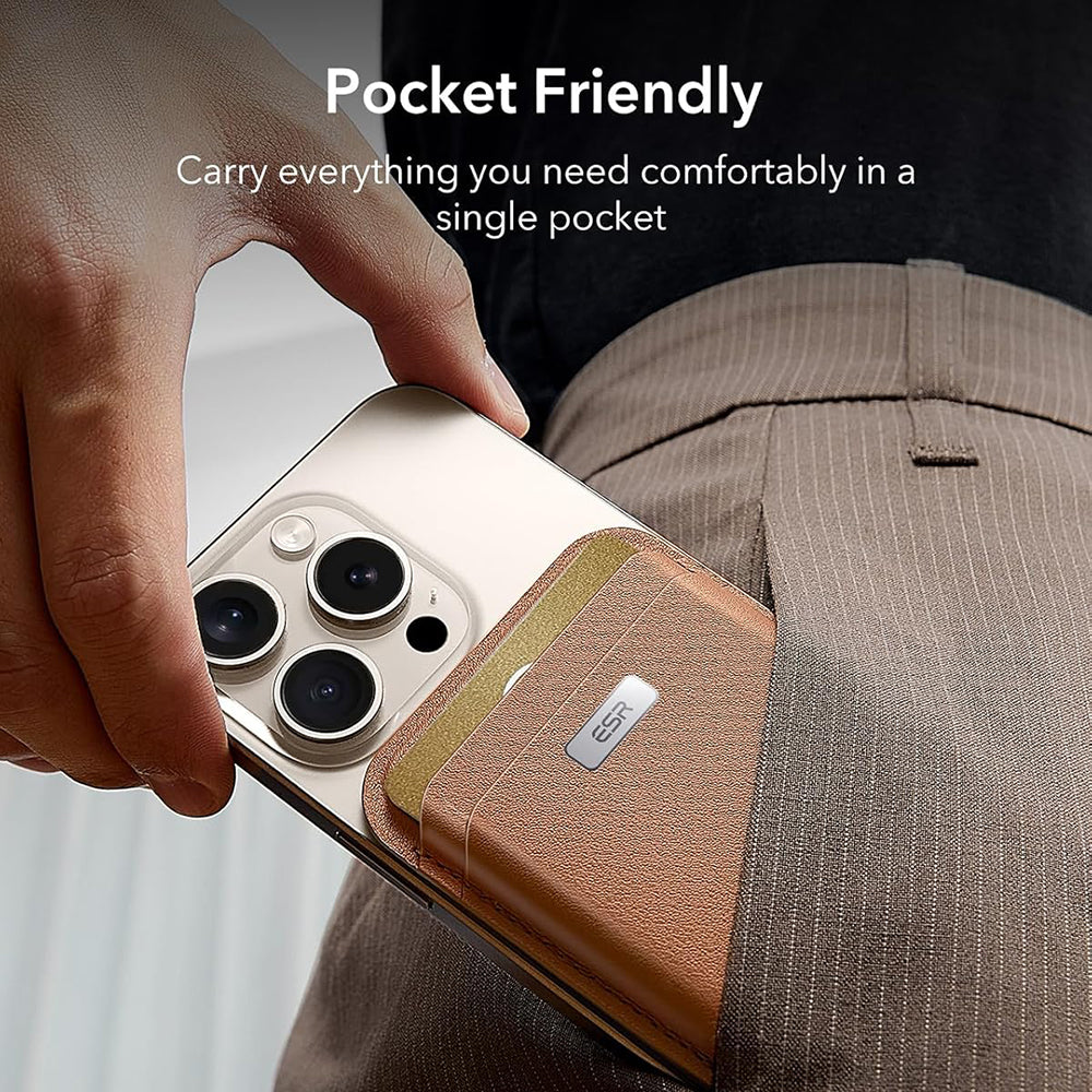 Novčanik Magsafe, ESR, Classic Geo, Braon