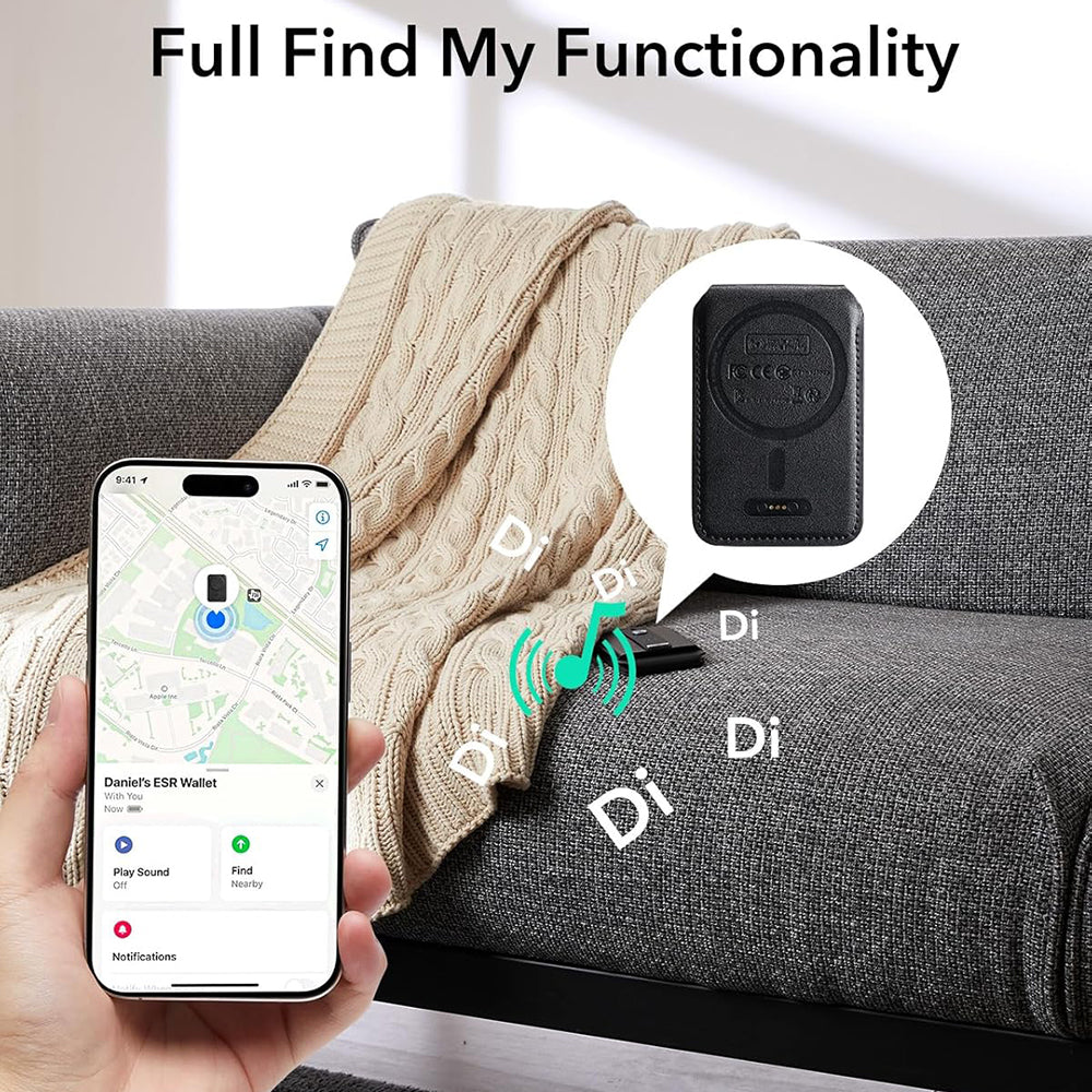 Novčanik MagSafe, ESR, Findy my Wallet, Crni