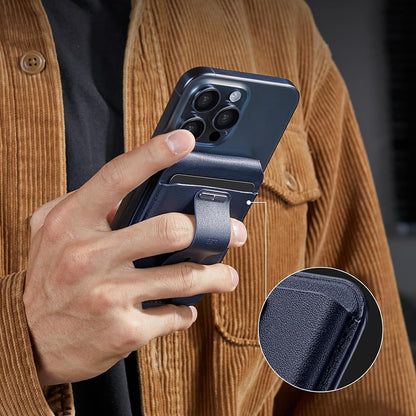 Portofel Magsafe, ESR, Findy my Wallet, Bleumarin