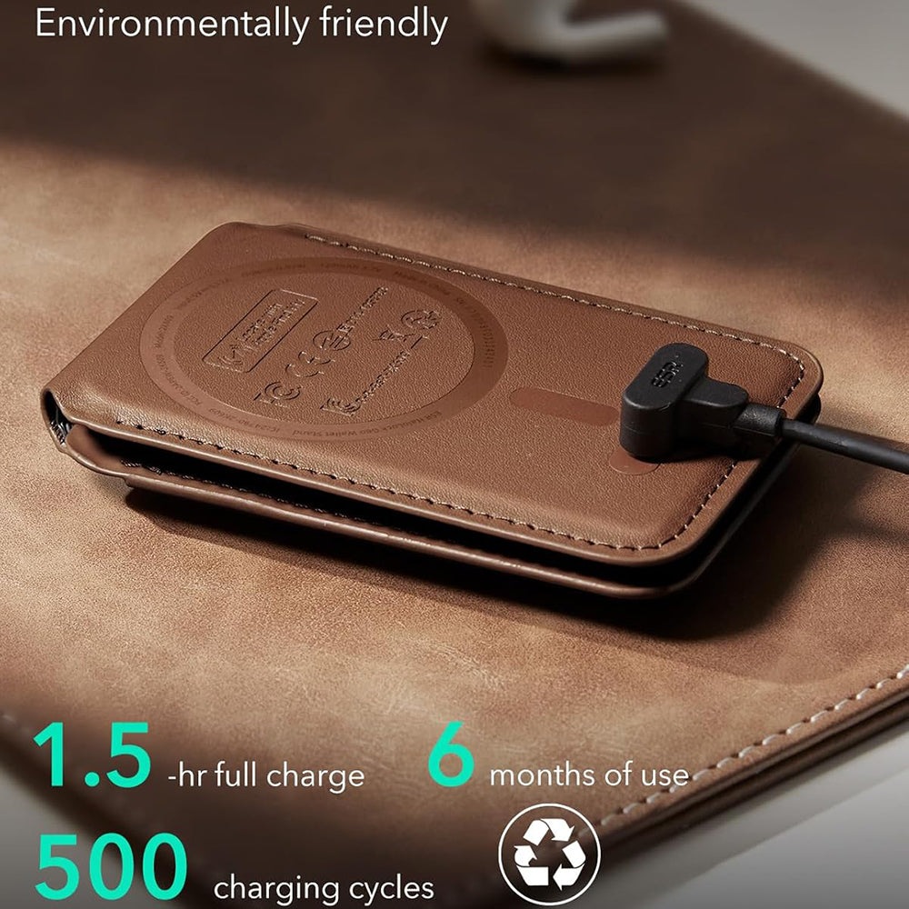 Portofel MagSafe, ESR, Findy my Wallet 5C, Braon