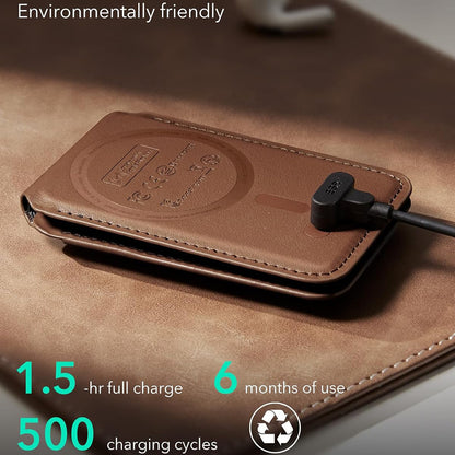 Portofel MagSafe, ESR, Findy my Wallet 5C, Braon