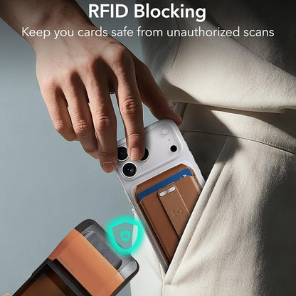 Portofel MagSafe, ESR, Findy my Wallet 5C, Braon