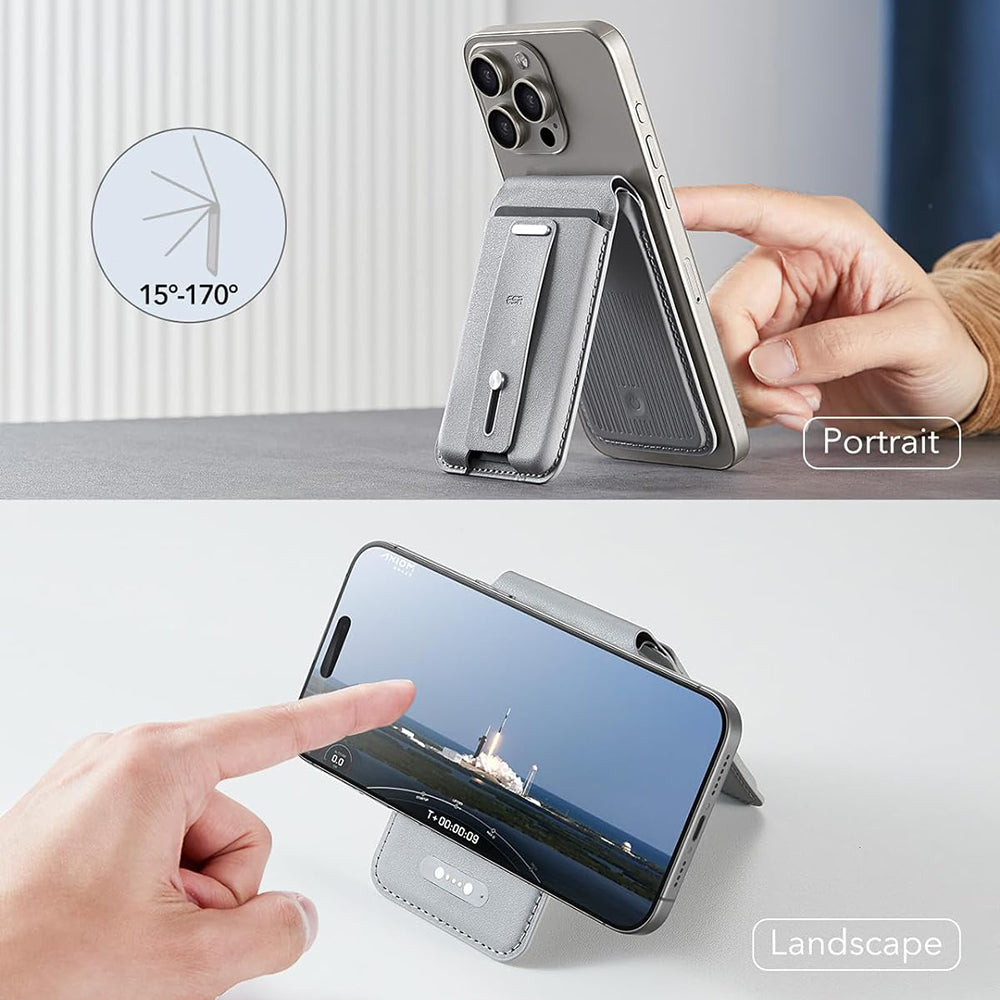 Portofel Magsafe, ESR, Findy my Wallet, Sivi