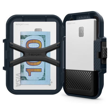 Portofel Magsafe, Spigen, Lock Fit, Crn