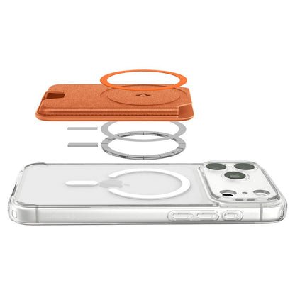 MagSafe novčanik, Spigen, Valentinus MagFit+ , Narandžasta AFA11340
