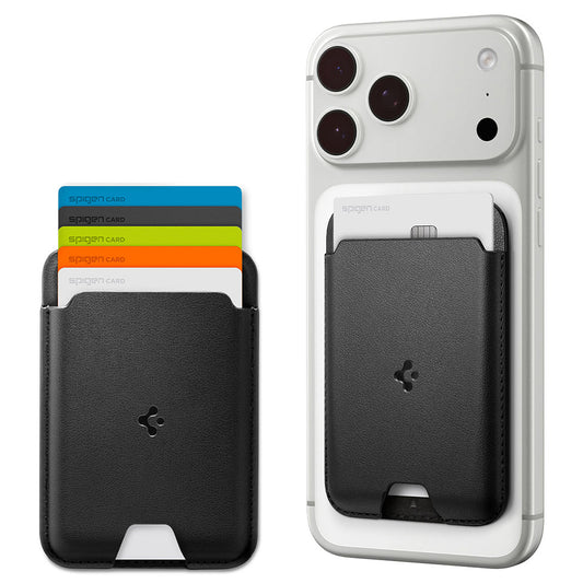 Novčanik MagSafe, Spigen, Valentinus MagFit, Crna AFA11337