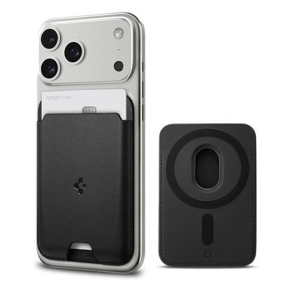 MagSafe novčanik, Spigen, Valentinus MagFit 2 kartice, Crna AMP02284