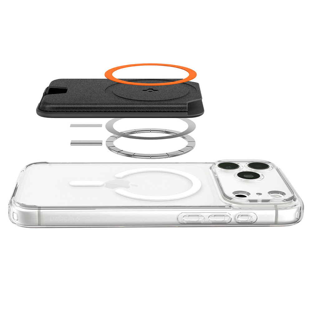 MagSafe novčanik, Spigen, Valentinus MagFit+, Crna AFA11336