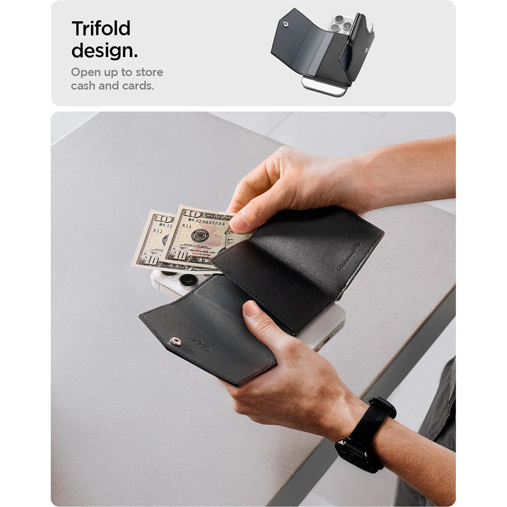 Novčanik Magsafe, Spigen, Valentinus Pro, Crni