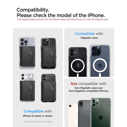 Novčanik Magsafe, Spigen, Valentinus Pro, Crni