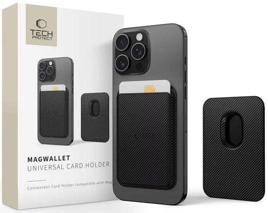 Novčanik MagSafe, Tech-Protect, Magwallet Carbon, Crna