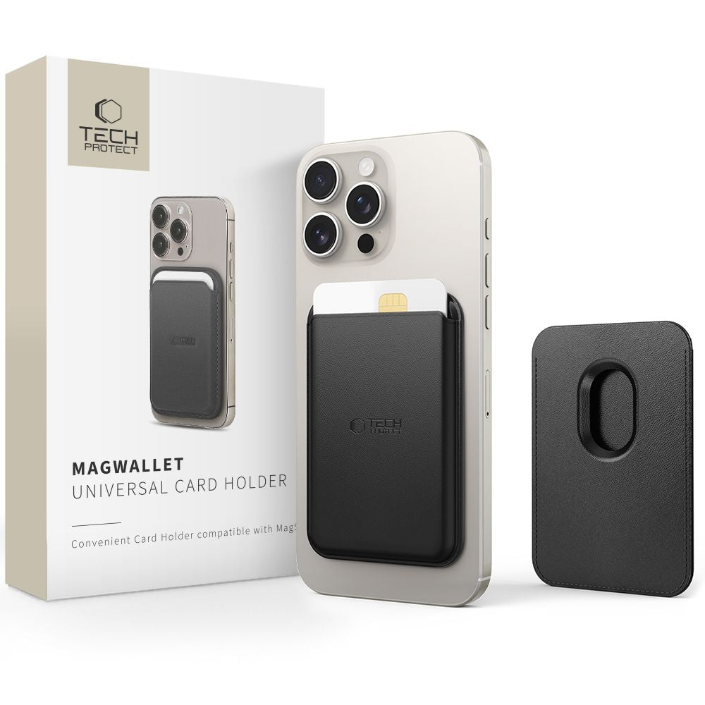 Novčanik MagSafe, Tech-Protect, Magwallet, Crni