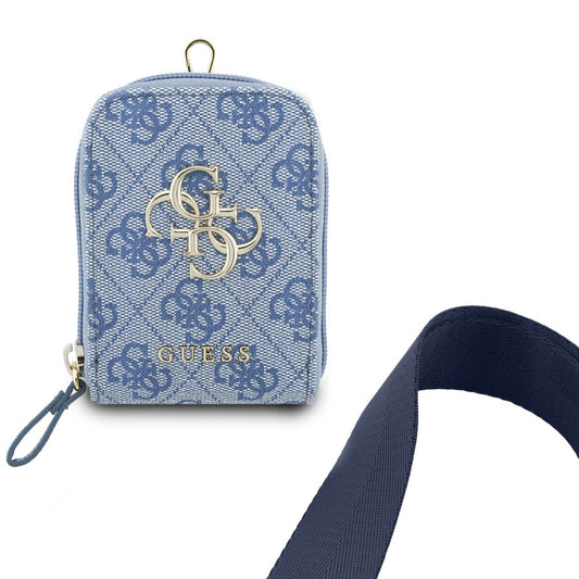 Novčanik i Konopac za Telefon Guess 4G Metal Logo, Plavi