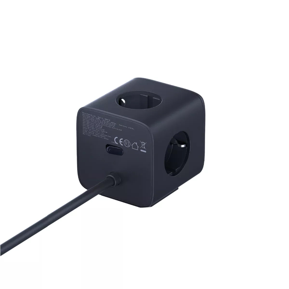 Prelungitor Baseus EnerFill FA11, 67W, 3.35A, 1 x USB-A - 2 x USB-C - 3 x Schuko, Crni E00082100123-00
