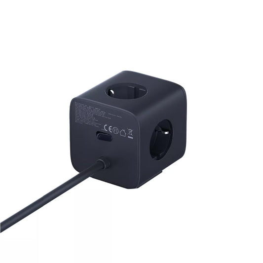 Prelungitor Baseus EnerFill FA11, 67W, 3.35A, 1 x USB-A - 2 x USB-C - 3 x Schuko, Crni E00082100123-00