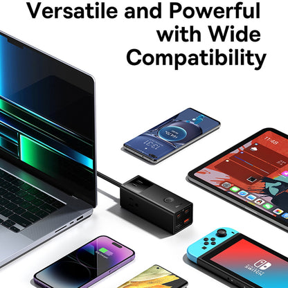 Prelungitor Baseus PowerCombo US, 3 x Priza, Crni PSLA020101