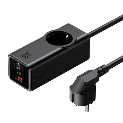 Produžni kabl McDodo CH-4620, 1 x Schuko, Crni