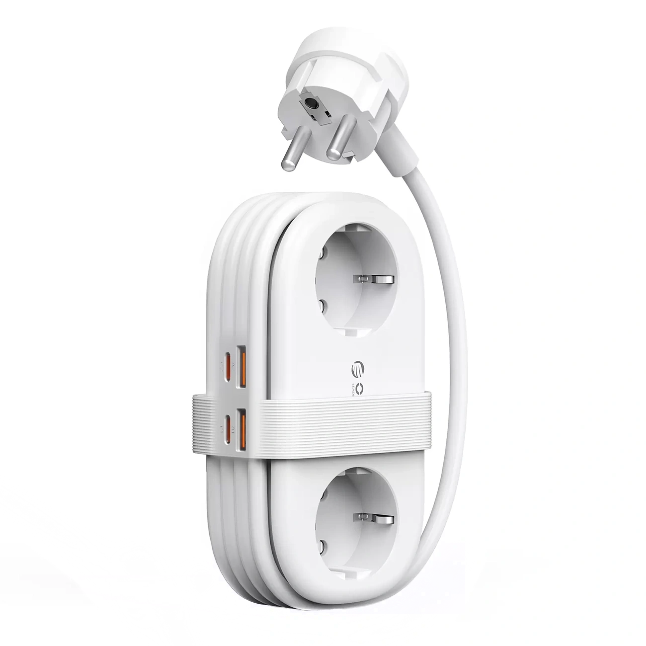 Produžni kabl Orico AP3, 2 x Schuko - 2 x USB-A - 2 x USB-C, Bela
