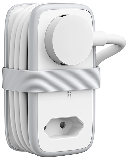Produžni kabl Orico APP, 2 x Schuko - 2 x USB-A - 1 x USB-C, Bela Siva