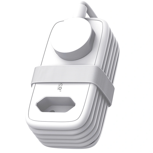 Produžni kabl Orico APP, 2 x Schuko - 2 x USB-A - 1 x USB-C, Bela Siva