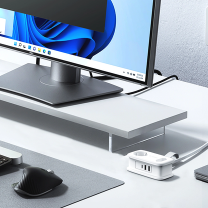 Produžni kabl Orico APP, 1 x Schuko - 1 x Utičnica - 2 x USB-A - 1 x USB-C, Belo Sivo