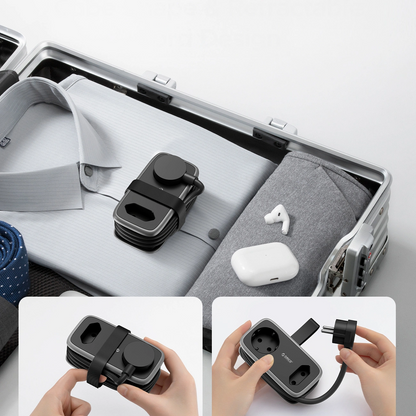 Produžni kabl Orico APP, 1 x Schuko - 1 x Utičnica - 2 x USB-A - 1 x USB-C, Crno Sivo