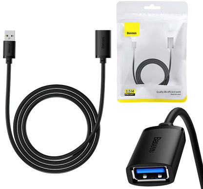 Produžni kabl USB 3.0 Baseus AirJoy Series, 1.5m, Crni B00631103111-02
