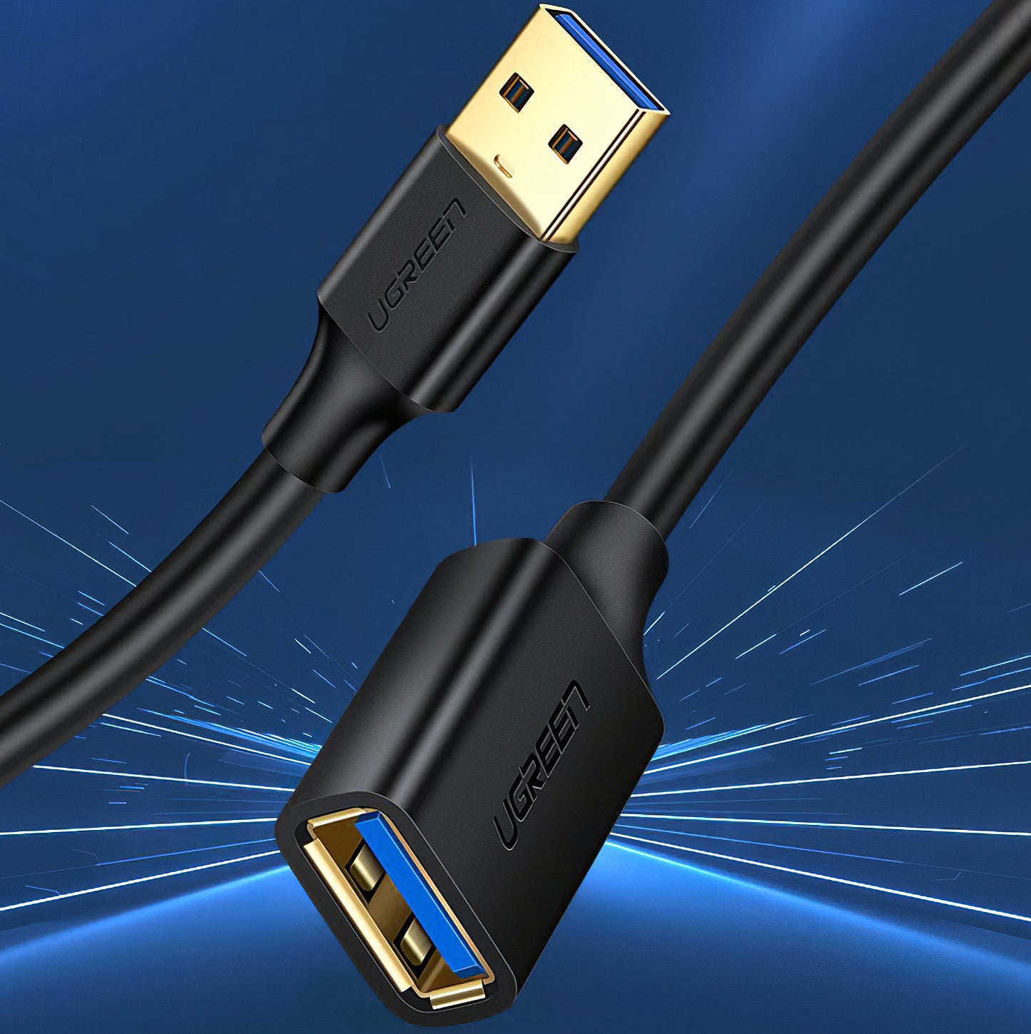 Produžni kabl USB 3.0 UGREEN US129, 1m, Crni