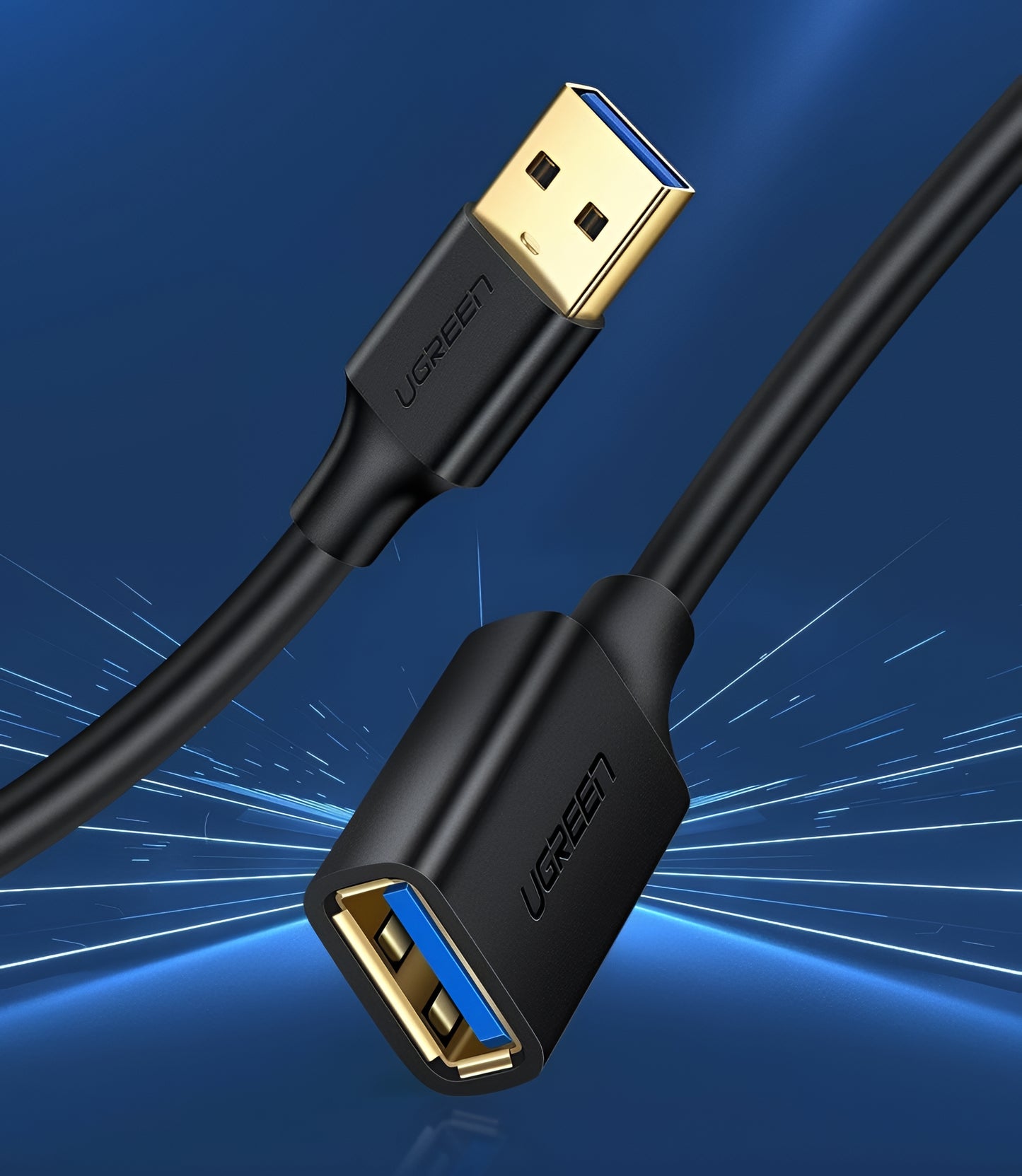 USB 3.0 produžni kabl UGREEN US129, 2m, Crni