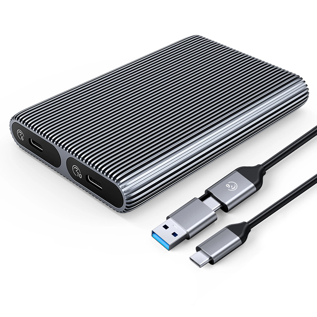 Rack Orico AM2C3-2SN Dual Disk za SSD M.2 NVMe, Siva