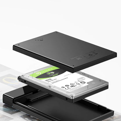 Rack UGREEN US221 (50743) za HDD / SSD SATA 2.5inch, USB-C, Crni