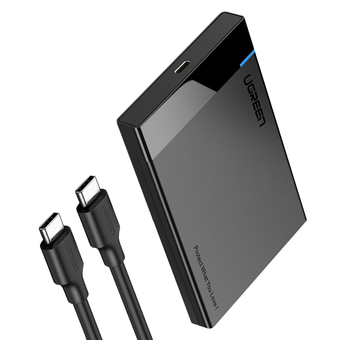 Rack UGREEN US221 za HDD / SSD SATA 2.5inch, USB 3.0 / USB-C 3.1, Crni