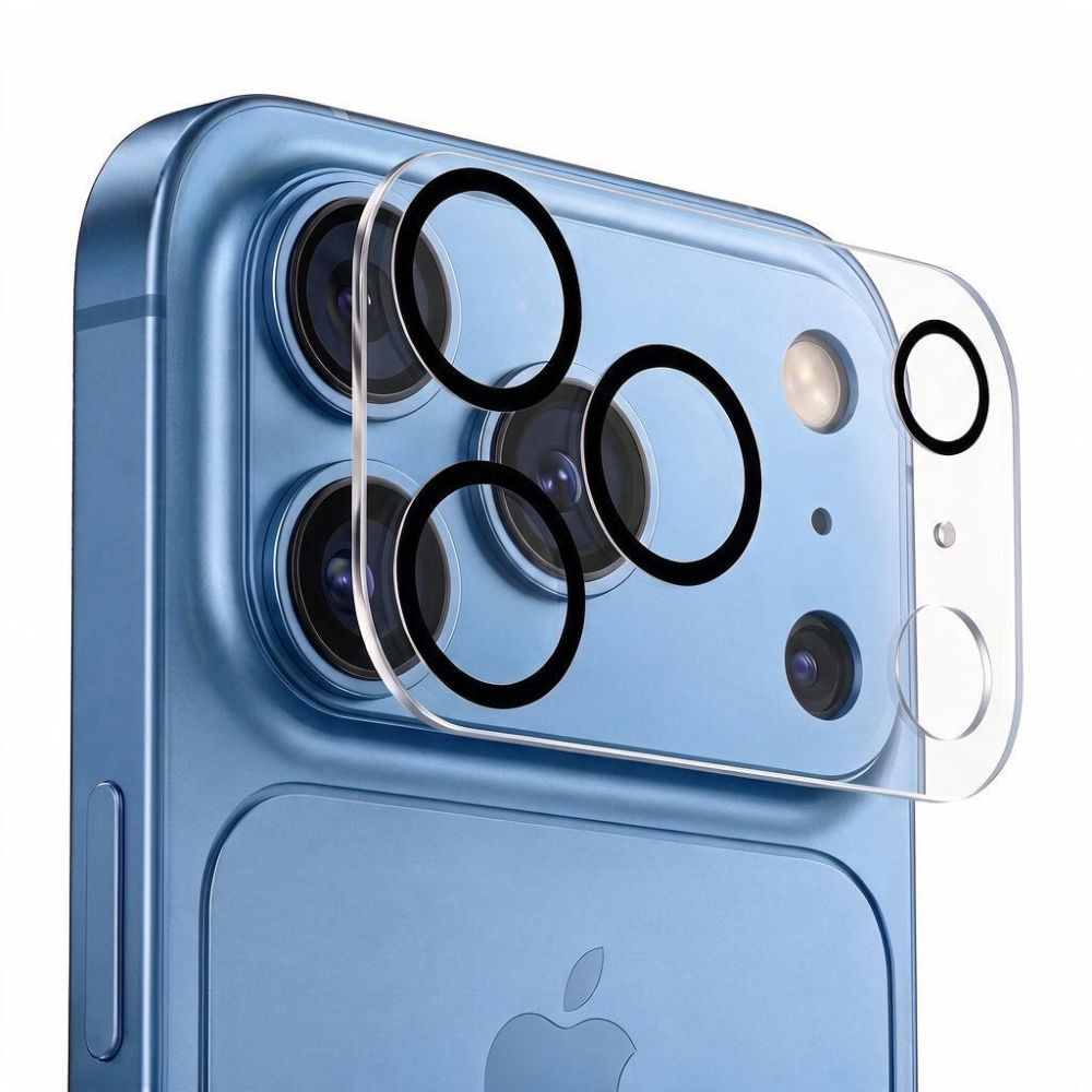 Zaštitni okvir za zadnju kameru Tech-Protect Cam Fit+ za Apple iPhone 18 Pro Max, kaljeno staklo, providno