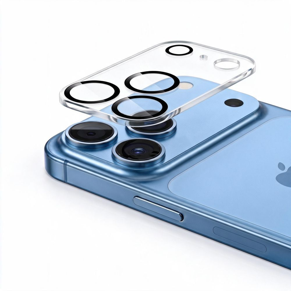 Zaštitni okvir za zadnju kameru Tech-Protect Cam Fit+ za Apple iPhone 18 Pro Max, kaljeno staklo, providno