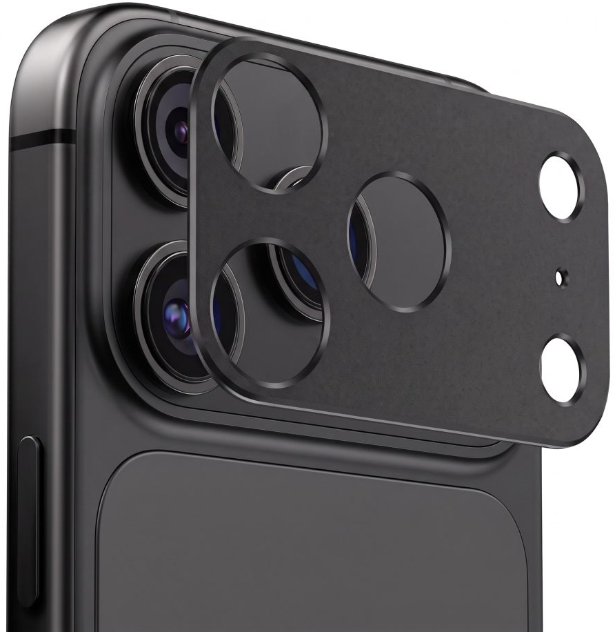Okvir zaštite zadnje kamere Tech-Protect Camalloy Fit+ za Apple iPhone 18 Pro Max, aluminijum, crna