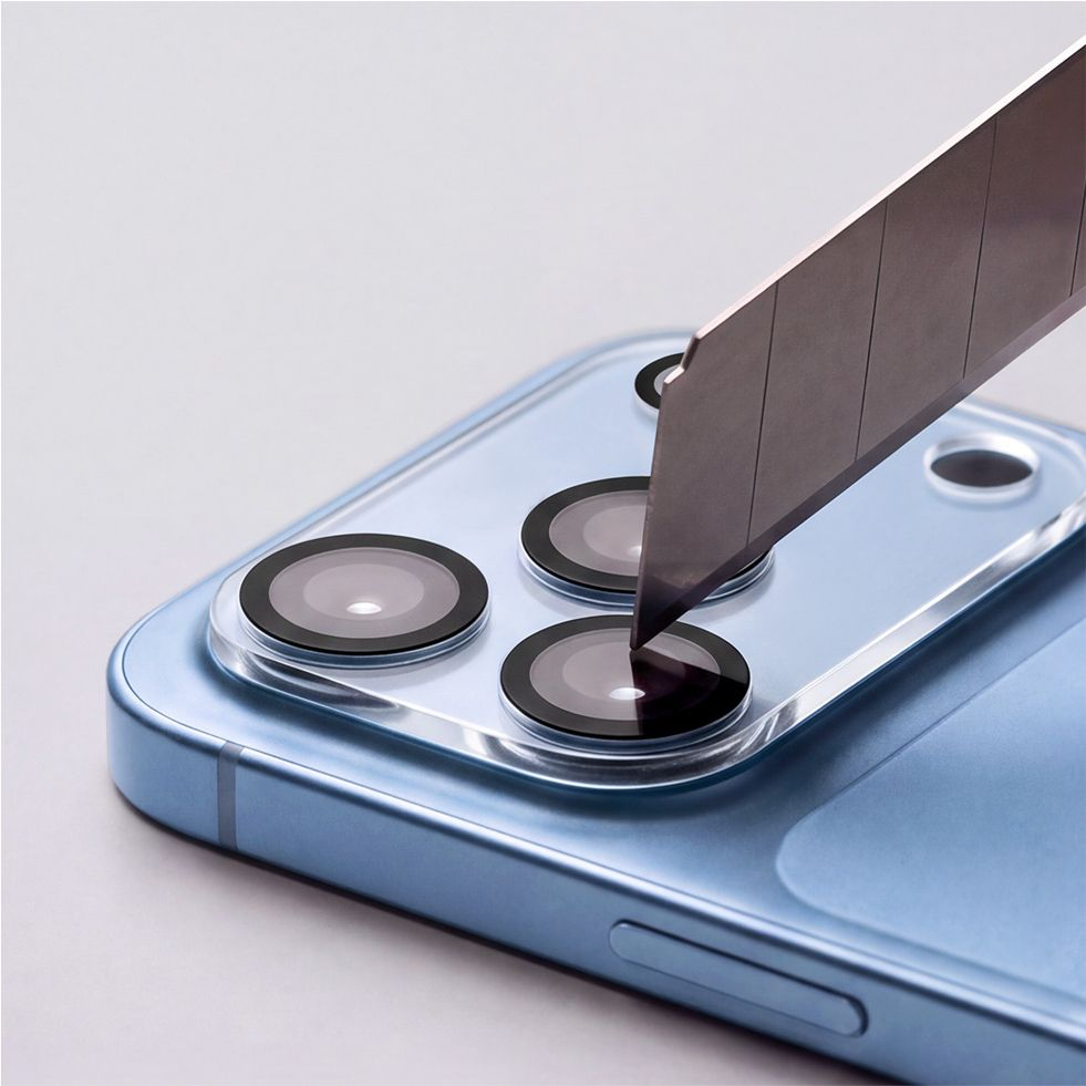 Zaštitni okvir za zadnju kameru Tech-Protect Cam Fit+ za Apple iPhone 18 Pro Max, kaljeno staklo, providno