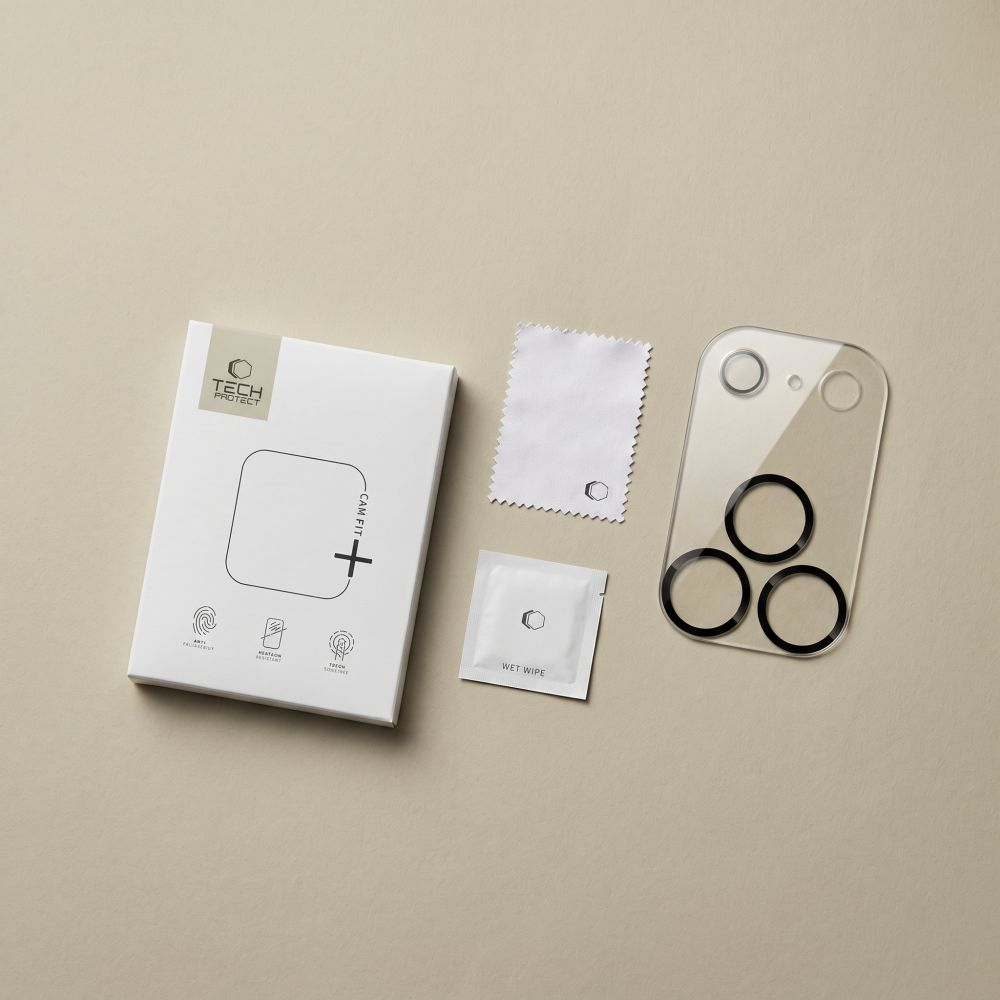 Zaštitni okvir za zadnju kameru Tech-Protect Cam Fit+ za Apple iPhone 18 Pro Max, kaljeno staklo, providno