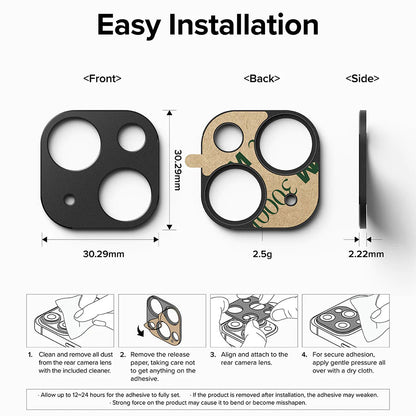 Rama zaštite Kamere Nazad Ringke Styling za Apple iPhone 15 Plus / 15, Aluminijum, Crna