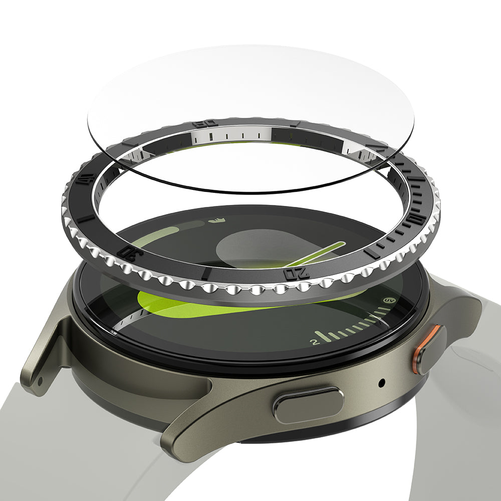 Rama Zaštita Ringke Premium Styling za Samsung Galaxy Watch7 40mm, Model 3, Crna