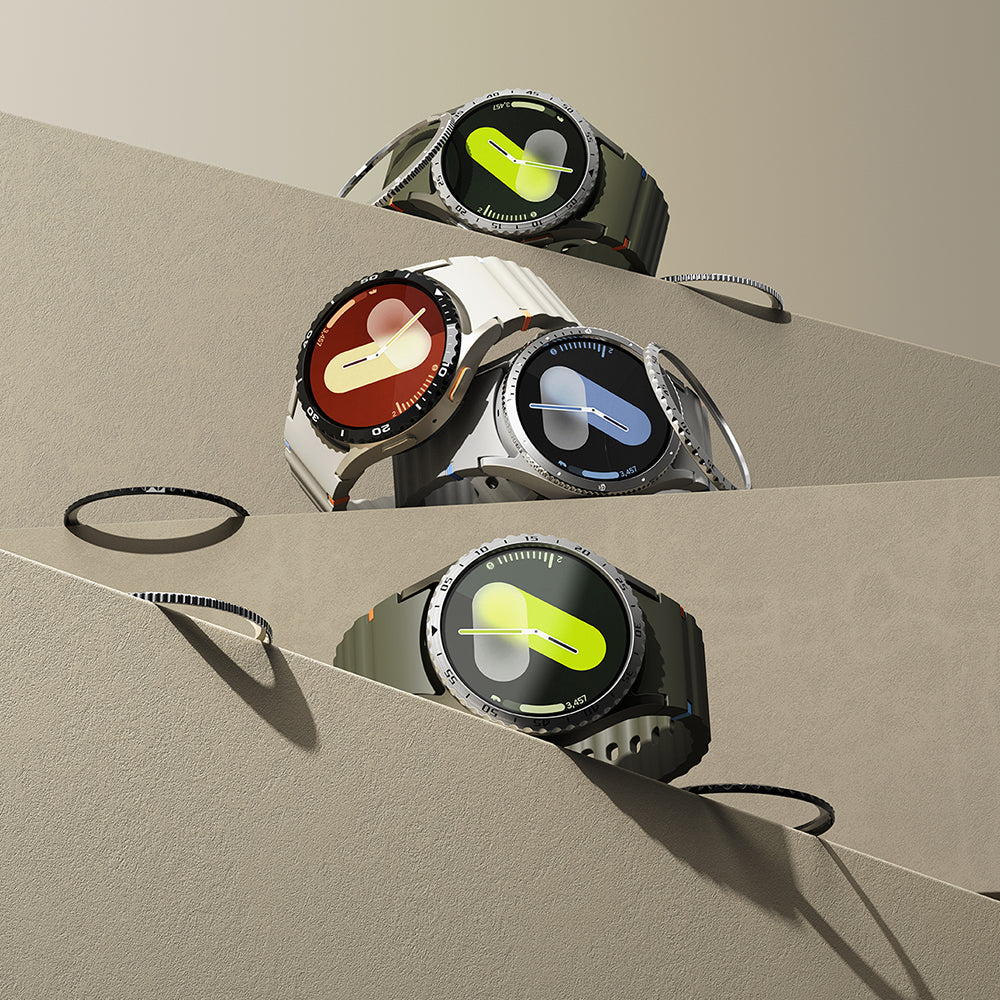 Rama Zaštita Ringke Styling za Samsung Galaxy Watch7 40mm, Model 5, Srebrna