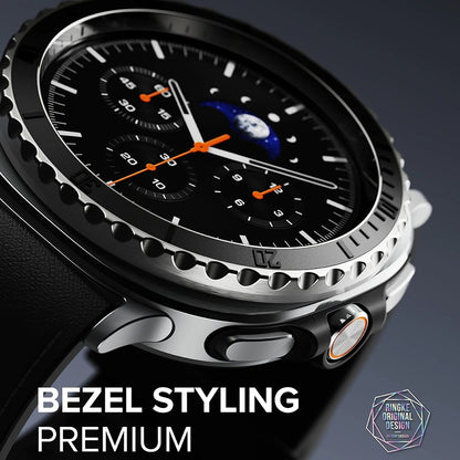 Okvir za zaštitu Ringke Premium Styling za Samsung Galaxy Watch8 Classic, Crni