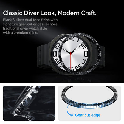 Okvir za zaštitu Spigen Tune Diver za Samsung Galaxy Watch8 44mm, Crni