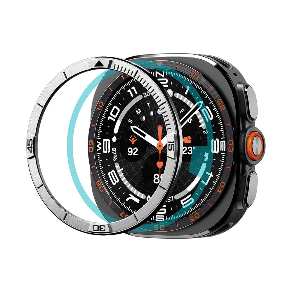Zaštitni okvir Spigen Tune Pilot za Samsung Galaxy Watch Ultra2, Srebrna ACS11616