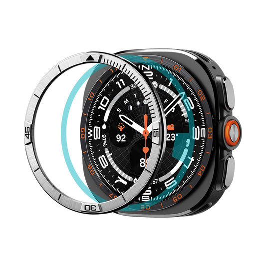 Zaštitni okvir Spigen Tune Pilot za Samsung Galaxy Watch Ultra2, Srebrna ACS11616