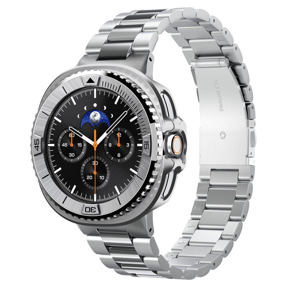 Okvir za zaštitu Spigen Tune Pro Pilot za Samsung Galaxy Watch8 Classic, Srebrni